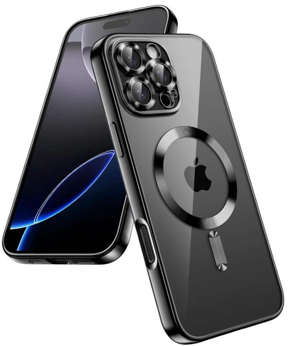 JETech Magnetic Case for iPhone 16 Pro Max MagSafe Black Clear NEW